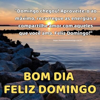 Mensagens de bom dia e feliz domingo 2