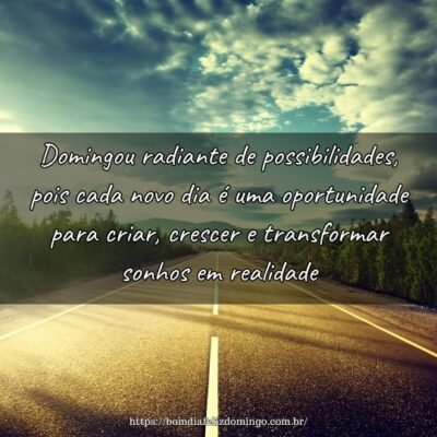 Domingou radiante de possibilidades, pois cada novo dia é uma oportunidade para criar, crescer e transformar sonhos em realidade. Domingou radiante de possibilidades, pois cada novo dia é uma oportunidade para criar, crescer e transformar sonhos em realidade.