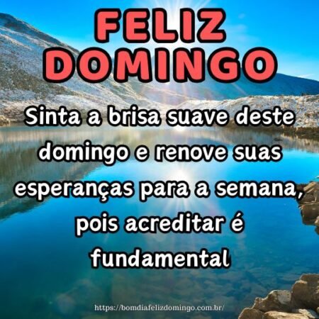 Sinta a brisa suave deste domingo e renove suas esperanças para a semana, pois acreditar é fundamental. Sinta a brisa suave deste domingo e renove suas esperanças para a semana, pois acreditar é fundamental.